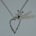 Sterling silver heart necklace