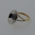 Gold and tanzanite dress ring