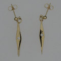 18ct and diamond earrings
