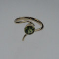Peridot gold dress ring