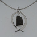 Sterling silver Egyptian slate necklace
