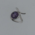 Silver amethyst ring 