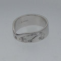Bespoke 18ct white gold wedding ring