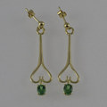 18ct tsavorite earrings