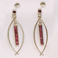 Ruby earrings