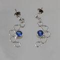 Tanzanite 18ct gold earrings