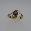 Gold amethyst ring