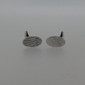 Silver cufflinks