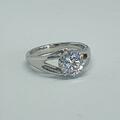 18ct white gold and diamond engagement ring