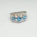 Blue topaz ring