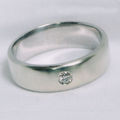 Bespoke white gold 9ct ring Rhodium plated