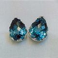 Blue topaz earrings