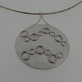 Silver circles necklace