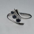 Sapphire silver ring