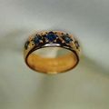 Sapphire yellow gold ring 