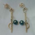 9ct gold and pearl earrings