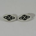  Chapleve enamelled Silver Cufflinks