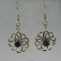 Silver Amethyst Earrings
