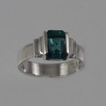 Tourmaline silver dress ring