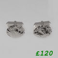 Silver cufflinks